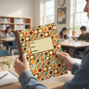 Boho-inspiriertes College-Regel-Kompositionsheft A Notizblock