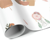 boho-inspiriertes Geschenkpapier (Rolleneckpunkt)