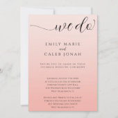 Boho Intimate Wedding Micro Zeremony Courthouse Einladung (Vorderseite)