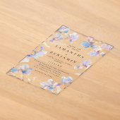 Boho Iris Hochzeit Acryleinladungen (Ablage )