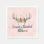 Boho Island Skull-Brautparty Serviette (Vorderseite)