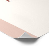 Boho ist nicht She Onederful 1st Birthday Arch Wil Poster (Ecke)