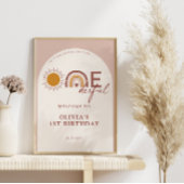 Boho ist nicht She Onederful 1st Birthday Arch Wil Poster