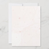 Boho It's a Girl Teddy Bear Pink Baby Shower Einladung (Rückseite)