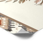 Boho Ivory Anand Karaj Sikh Wedding Welcome Sign Poster (Ecke)