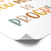 Boho jeder Fehler, den Sie machen, ist Progress Po Poster (Ecke)