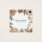 Boho Jewelier Designer Karten für Blumenmuster-Qua (Vorderseite)