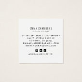 Boho Jewelier Designer Karten für Blumenmuster-Qua (Rückseite)