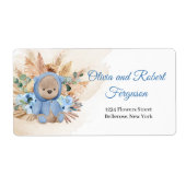 Boho Junge Teddy Bären Pampelgras Eukalyptus Baby (Vorne)