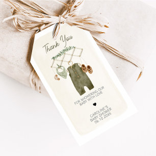 Boho-Jungen-Babysachen-Geschenkanhänger für Baby S Geschenkanhänger