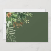 Boho Jungle Animals Wild 1. Geburtstag Foto Einladung (Rückseite)