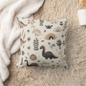 Boho Jungle Dinosaur Pattern Kissen (Decke)