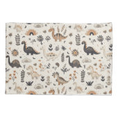 Boho Jungle Dinosaur Pattern Kissenbezug (Rückseite)