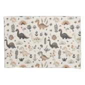 Boho Jungle Dinosaur Pattern Kissenbezug (Vorderseite)