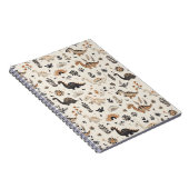 Boho Jungle Dinosaur Pattern Notizblock (Rechte Seite)