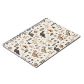 Boho Jungle Dinosaur Pattern Notizblock (Linke Seite)