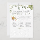 Boho Jungle Doppel-Babyduschkarte Einladung (Vorderseite)