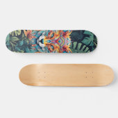 Boho Jungle Fox Skateboard (Horizontal)