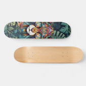 Boho Jungle Lion Skateboard (Horizontal)