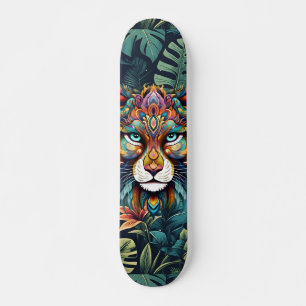 Boho Jungle Lion Skateboard