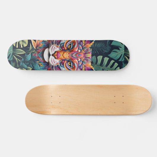 Boho Jungle Panther Skateboard (Horizontal)