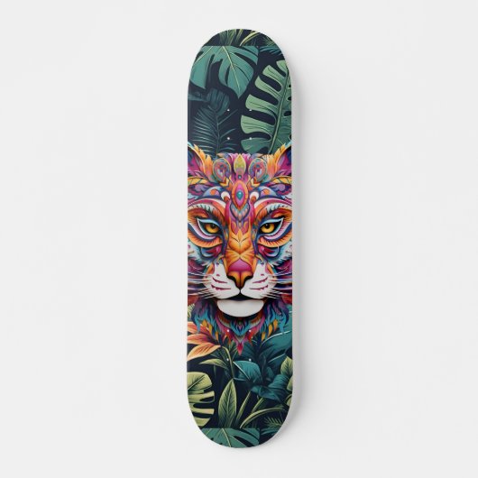 Boho Jungle Panther Skateboard (Vorne)