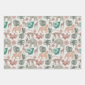 Boho Jungle Safari Geschenkpapier Set (Vorderseite)