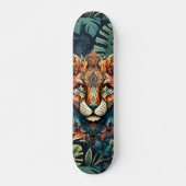 Boho Jungle Tiger Skateboard (Vorne)