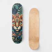 Boho Jungle Tiger Skateboard (Vorderseite)