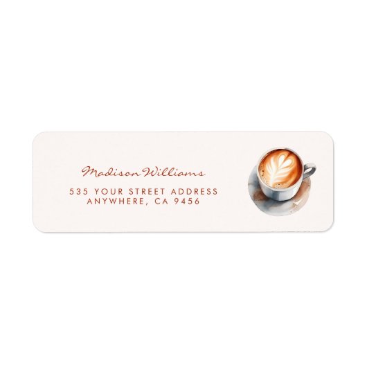 Boho-Kaffee-Themen-Brautparty-Adresse (Vorne)