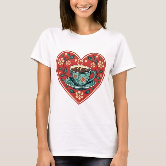 Boho-Kaffeeliebhaber T-Shirt (Vorderseite)