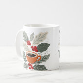 Boho-Kaffeepflanze Kaffeetasse (Vorderseite Links)