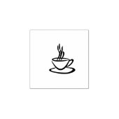 Boho-Kaffeetassen-Stempel Cafe Gummistempel (Prägung)