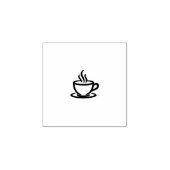 Boho-Kaffeetassen-Stempel Cafe Gummistempel (Prägung)