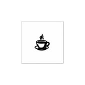 Boho-Kaffeetassen-Stempel Cafe Gummistempel (Prägung)