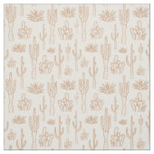 Boho-Kaktus Western Southern Desert Warm Neutral Stoff (Muster)