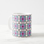 Boho-Kaleidoskop Kaffeetasse (Vorderseite Links)