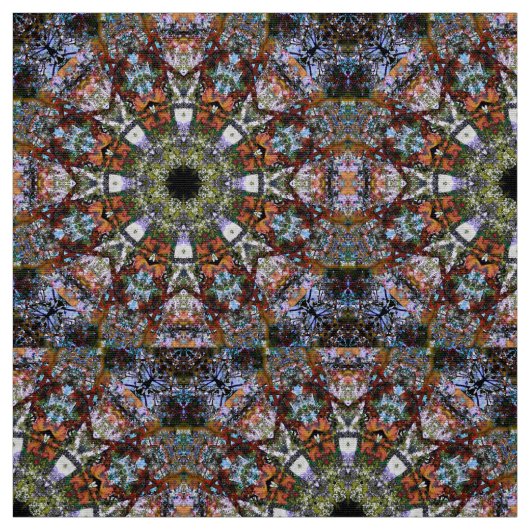 Boho Kaleidoskop Mandala Moderne Hippie Stoff (Muster)