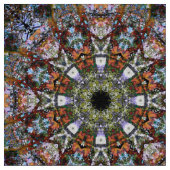 Boho Kaleidoskop Mandala Moderne Hippie Stoff (Nahaufnahme)