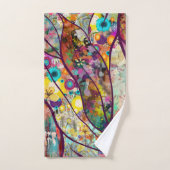 Boho Kaleidoskop - Natur Inspiriert Blumenstrauß - Badhandtuch Set (Handtuch)