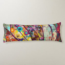 Boho Kaleidoskop - Natur Inspiriert Blumenstrauß - Seitenschläferkissen