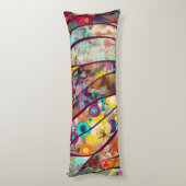 Boho Kaleidoskop - Natur Inspiriert Blumenstrauß - Seitenschläferkissen (Rückseite (Vertikal))