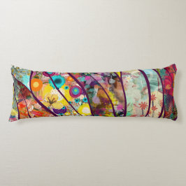 Boho Kaleidoskop - Natur Inspiriert Blumenstrauß - Seitenschläferkissen