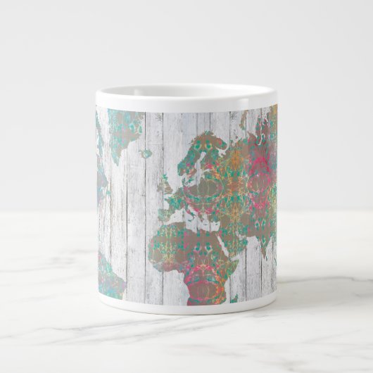 Boho Karte II Jumbo-Tasse (Vorderseite)