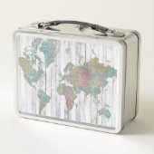 Boho Karte II Metall Lunch Box (Rückseite)