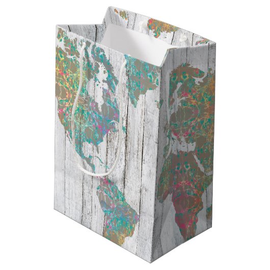 Boho Karte II Mittlere Geschenktüte (Rückseite Schrägansicht)