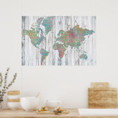 Boho Karte II Poster (Küche)