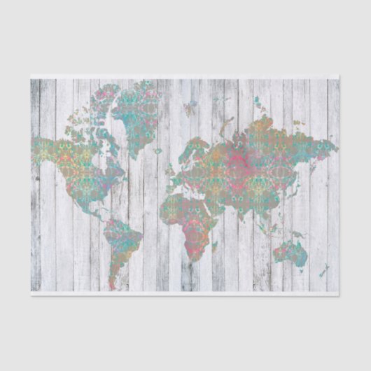 Boho Karte II Seidenpapier (Vorderseite)