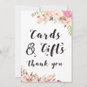 Boho Karten und Geschenke Signieren 12x18" Größe (Vorderseite)