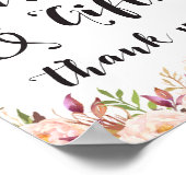 Boho Karten und Geschenke-Zeichen Poster (Ecke)